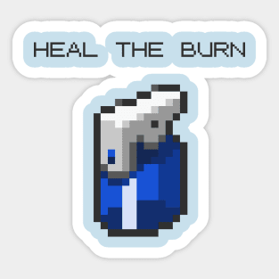 Heal the Burn Sticker